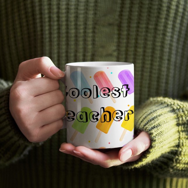 Geschmackvolles Summer Popsicle Pattern Teacher Ge Kaffeetasse (Coolest Teacher Mug)