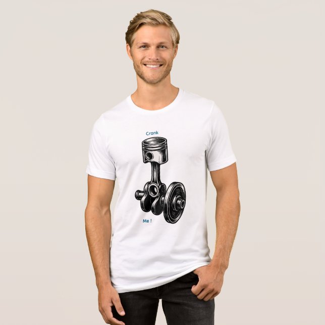 Geschmiedete Bewegung: Das Herz des Powers Tri-Blend Shirt (Vorderseite voll)