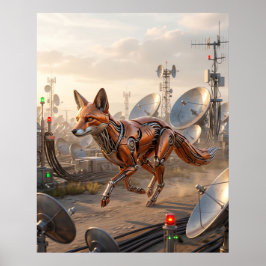 Geschmiedeter Fuchs Glut Poster