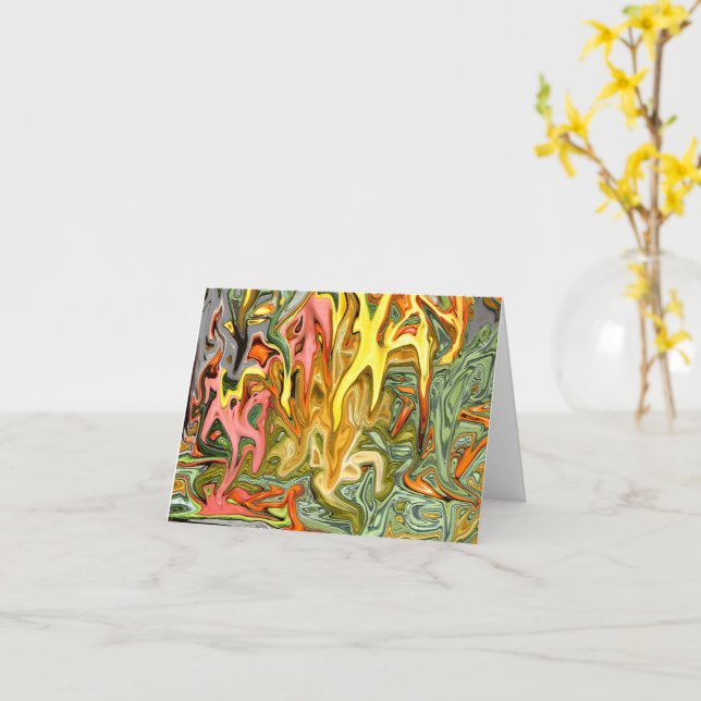 Geschmolzene Ernte... Karte (Gelbe Blume)