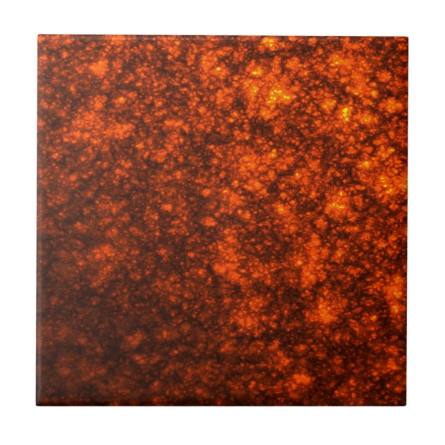 Geschmolzene Lava  Fliese (Vorderseite)