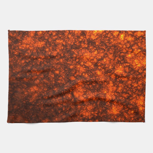 Geschmolzene Lava  Geschirrtuch (Horizontal)