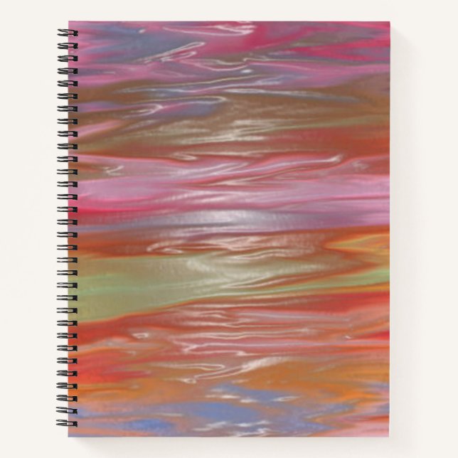 Geschmolzene Pastel Crayons - Spiralfolien Notizbuch (Vorderseite)