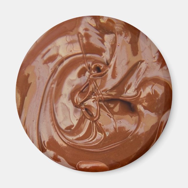 Geschmolzene Schokoladentextur Magnet (Vorne)