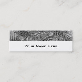 Geschmolzene Visitenkarte, mager weiß Mini Visitenkarte