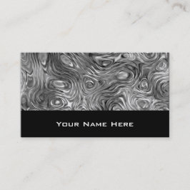 Geschmolzene Visitenkarte schwarz