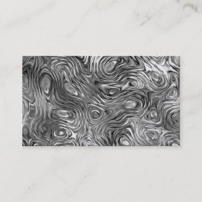 Geschmolzene Visitenkarte schwarz (Vorderseite)