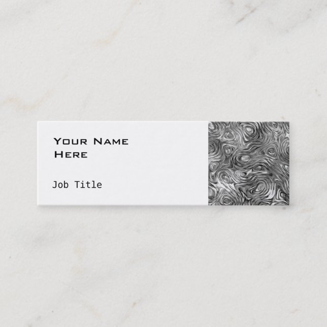 Geschmolzene Visitenkartenseite, schwach weiß Mini Visitenkarte (Vorderseite)