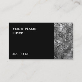 Geschmolzene Visitenkartenseite schwarz Visitenkarte