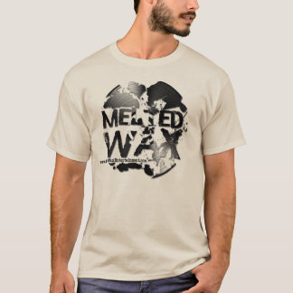 Geschmolzene Wachs gebrochene Aufzeichnung T-Shirt