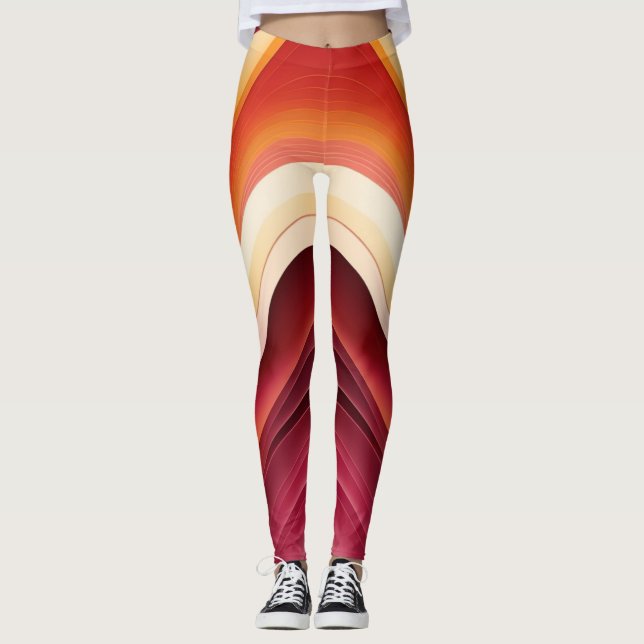 Geschmolzene Wellen Leggings (Vorderseite)