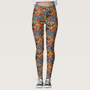 Geschmolzene Zeichenstift-Leggings Leggings