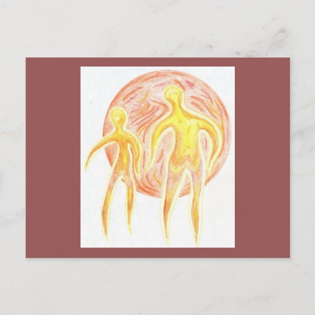 Geschmolzene Zeit / Außerirdischen / Planet Art SF Postkarte (Vorderseite)