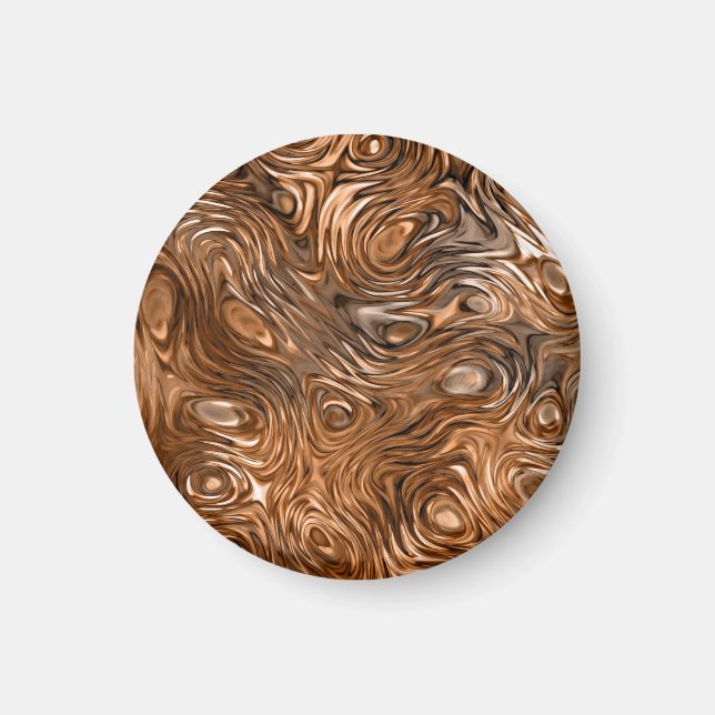 Geschmolzener "Kupfer"-Magnet rund Magnet (Vorne)