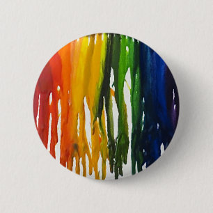Geschmolzener Zeichenstift auf Kampagne Button