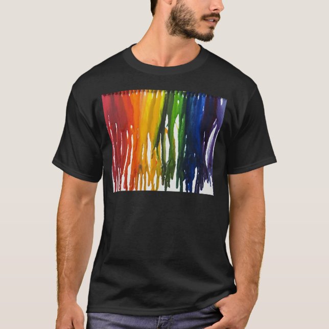 Geschmolzener Zeichenstift auf Kampagne T-Shirt (Vorderseite)