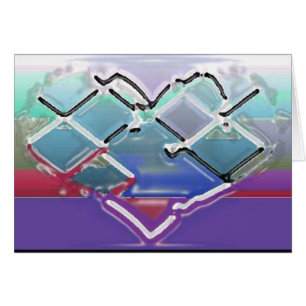 Geschmolzenes Chrom-Herz