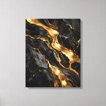 Geschmolzenes Gold durch schwarzen Marmor