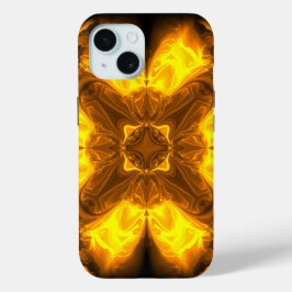 Geschmolzenes Gold Solar-Fraktal-Kunst Case-Mate iPhone Hülle