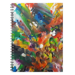 Geschmolzenes Zeichenstift-Kunst-Notizbuch Notizblock