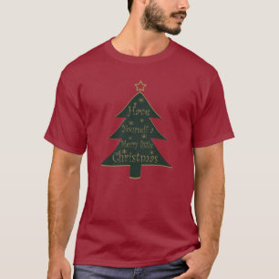 Geschmückte moderne frische Weihnachts-Tannenbäume T-Shirt