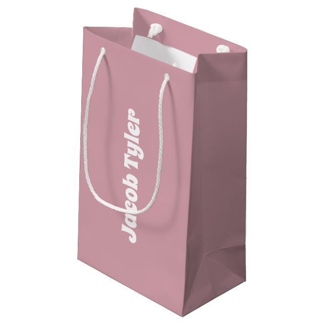 Geschmuggelte Elegance - Falsche Rose Name Geschen Kleine Geschenktüte (Rückseite Schrägansicht)