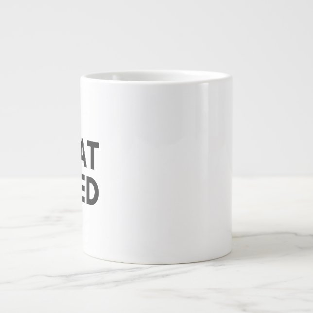 geschnappt Jumbo-Tasse (Vorderseite)