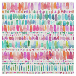 GESCHNATTER bunte Aquarell-Schlag-Streifen Stoff