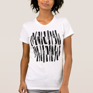 geschnitten und gewürfelt - schwarz T-Shirt