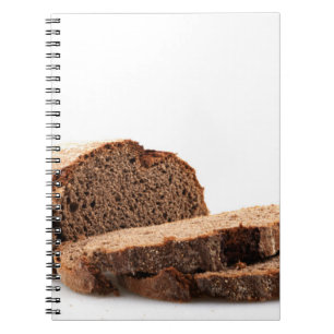 Geschnittenes Schwarzbrot Notizblock