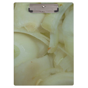 geschnittenes ZwiebelgemüsenahrungsmittelFoto Klemmbrett
