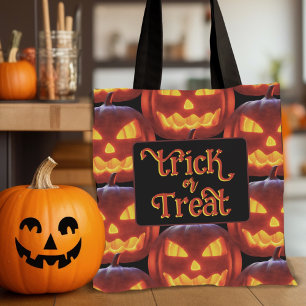Geschnitzte Kürbisse Halloween Süßigkeiten-Tasche Tasche
