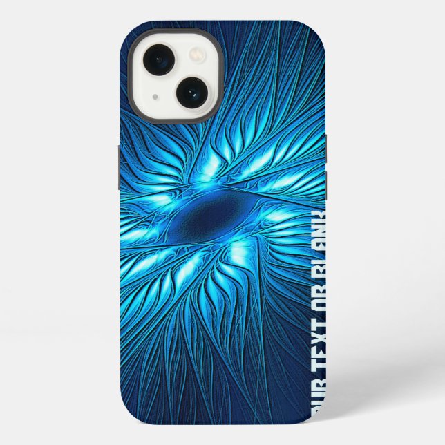 Geschnitzter blauer Stern iPhone Hülle (Rückseite)