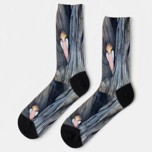 Geschnitzter Engel im Baum Thunder Cove Socken