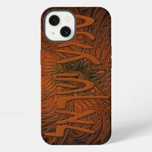 Geschnitztes Holz Shema Yisrael iPhone Hülle