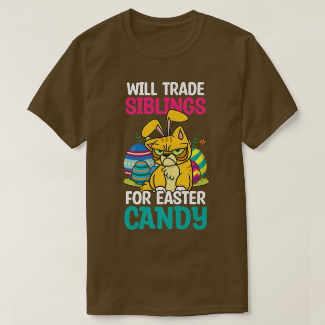 Geschosse für Osterkandy-Design Osterkatze1 T-Shirt (Design vorne)