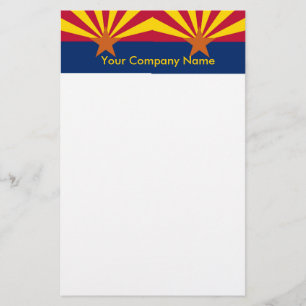 Geschosse mit der Flagge von Arizona Briefpapier