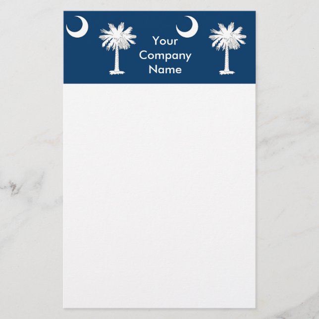 Geschosse mit Flagge in South Carolina Briefpapier (Vorderseite)