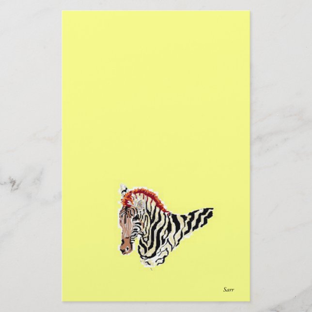Geschosse / Zebra Briefpapier (Vorderseite)