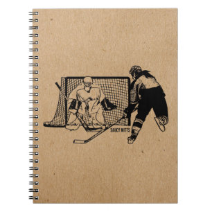 Geschossen auf dem NettoHockey (weiblich) Notizblock