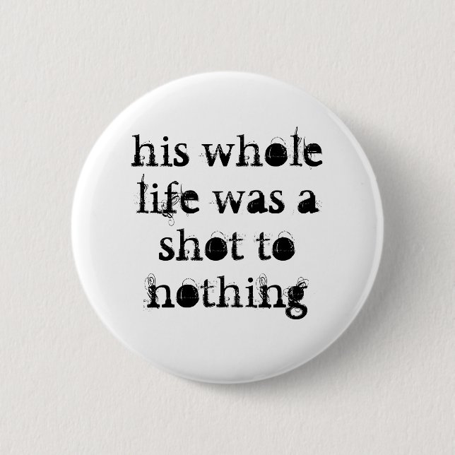 geschossen zu nichts felsig/zum Snooker-Abzeichen Button (Vorderseite)