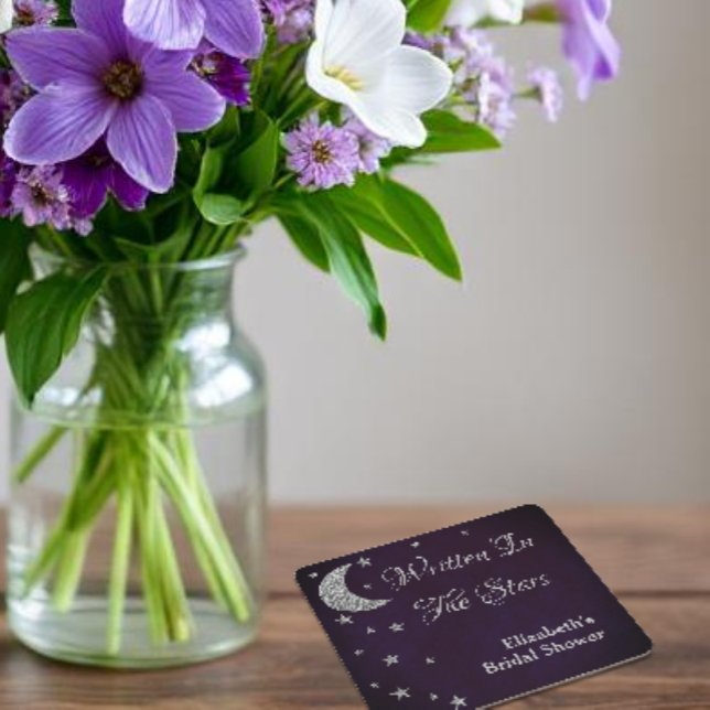 Geschrieben im Brautparty der Sterne Rechteckiger Pappuntersetzer (Von Creator hochgeladen)