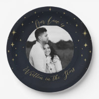 Geschrieben im Stars Gold & Blue Celestial Foto