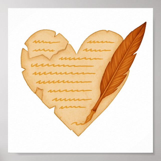 Geschrieben in deinem Herzen Poster (Vorne)