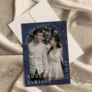 Geschrieben in der Stars Celestial Moody Wedding Save The Date