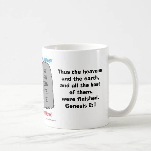 Geschrieben in Steinschale Kaffeetasse (Rechts)