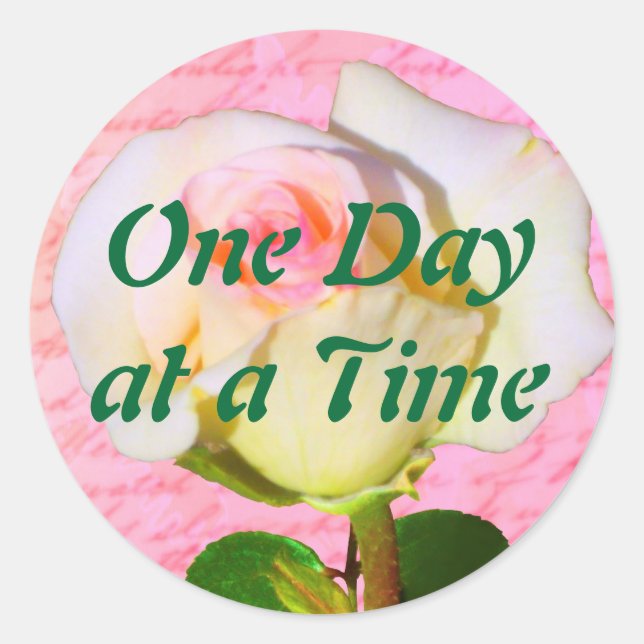 Geschrieben mit Rose ODAT Runder Aufkleber (Vorderseite)