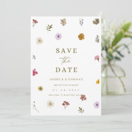 Geschriebene Blume Save the Date