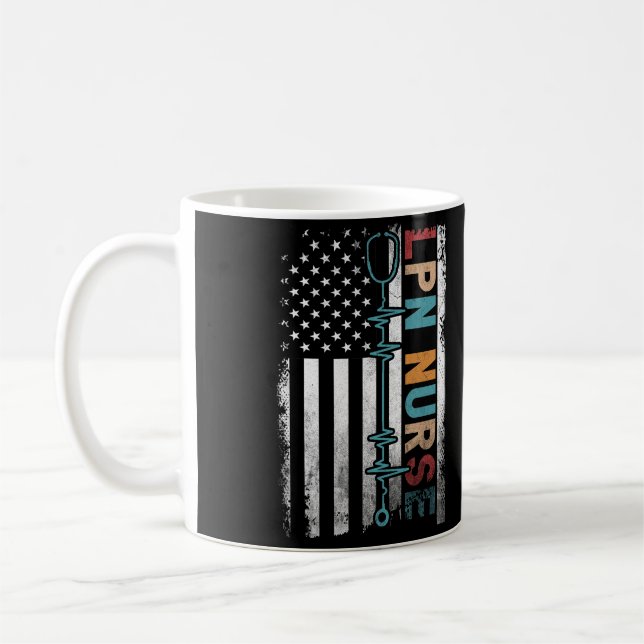 Geschulte Krankenschwester - LPN Krankenschwester Kaffeetasse (Links)