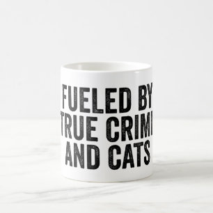 Geschürt durch wahre Kriminalität und Katzen Kaffeetasse